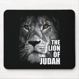 Lion Of Judah Jesus Christian Faith Over Fear  Mouse Pad