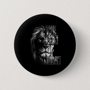 Lion Of Judah Jesus Christian Faith Over Fear Prem 6 Cm Round Badge