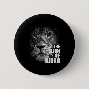 Lion Of Judah Jesus Christian Faith Over Fear Prem 6 Cm Round Badge