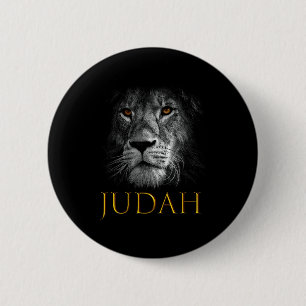 Lion Of Judah Jesus Christian Faith Over Fear Prem 6 Cm Round Badge