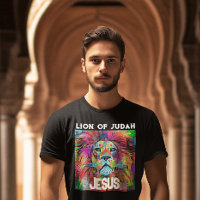 LION OF JUDAH JESUS CHRISTIAN T-SHIRTS