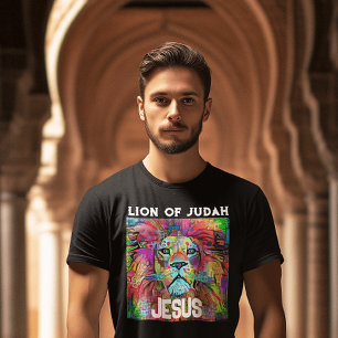 LION OF JUDAH JESUS CHRISTIAN T-SHIRTS