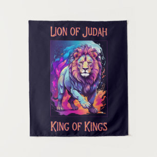 Lion of Judah Jesus Faith Christian Art Tapestry