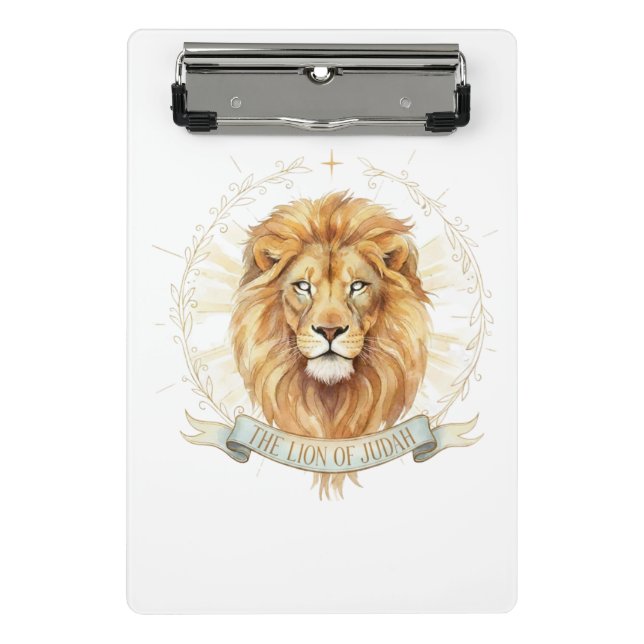 Lion of Judah Mini Clipboard - 6" x 9" Christian  (Front)