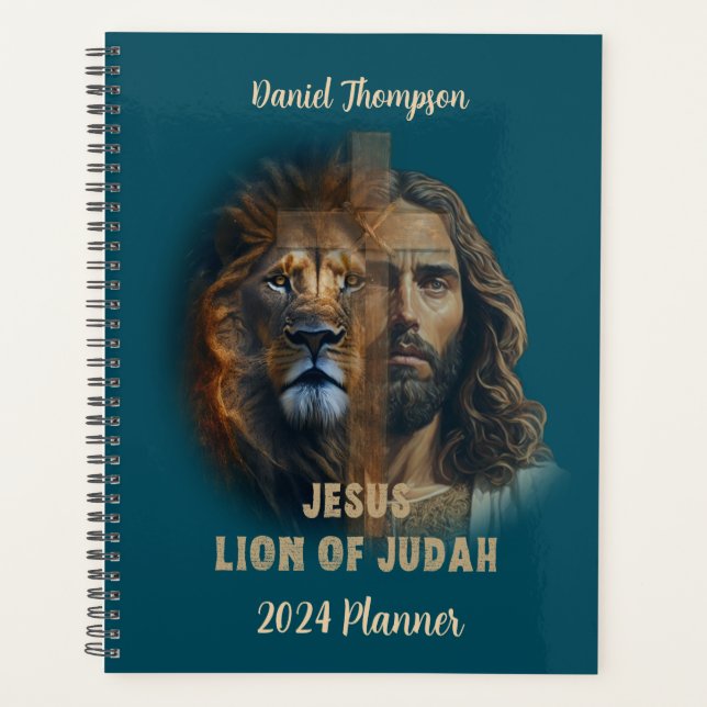 Lion Of Judah Personalised Custom Text Planner  (Front)
