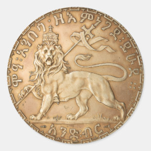 Lion of Judah Rasta Reggae Roots Jah Rastafari  Classic Round Sticker