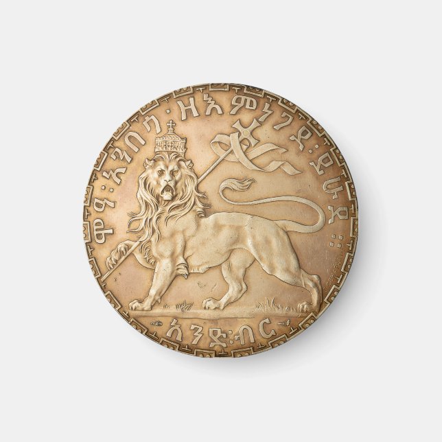 Lion of Judah Rasta Reggae Roots Jah Rastafari  Magnet (Front)