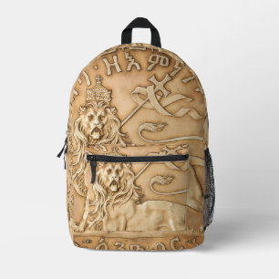 Lion of Judah Rasta Reggae Roots Jah Rastafari  Printed Backpack