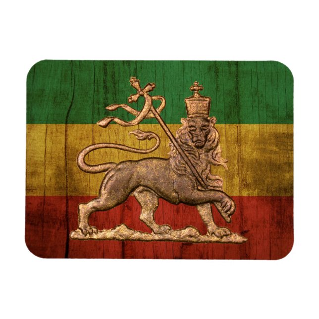 Lion of Judah - Rastafara - Reggae Rasta Magnet (Horizontal)
