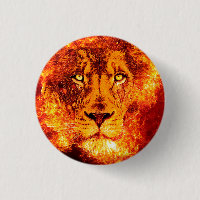 Lion of Judah Red Orange Flames