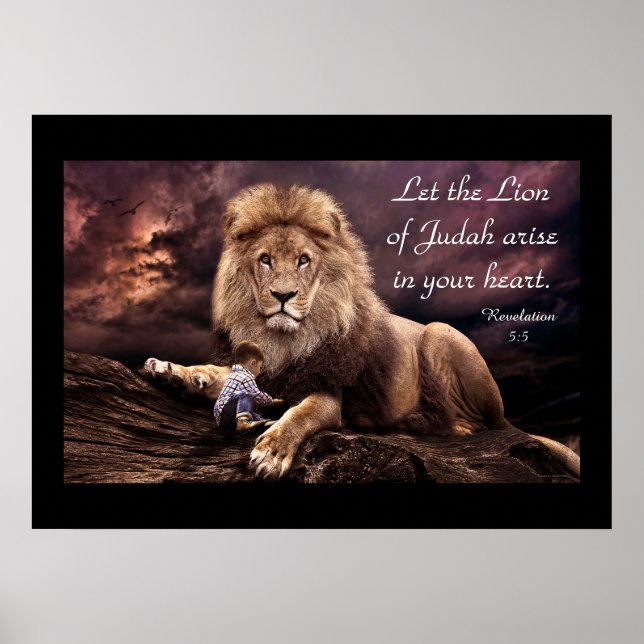 Lion of Judah Revelation 5:5  Poster (Front)
