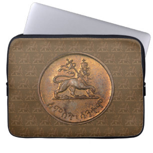 Lion of Judah Selassie Rasta Reggae Africa Roots Laptop Sleeve
