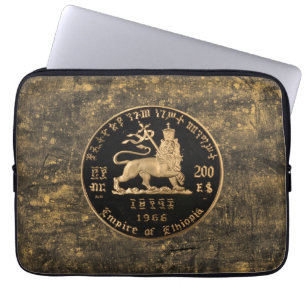 Lion of Judah Selassie Rasta Reggae Africa Roots Laptop Sleeve