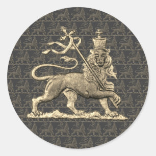 Lion of Judah Sticker Jah Army Rasta
