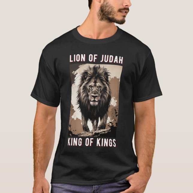 Lion of Judah Tee King of Kings Christian (Front)