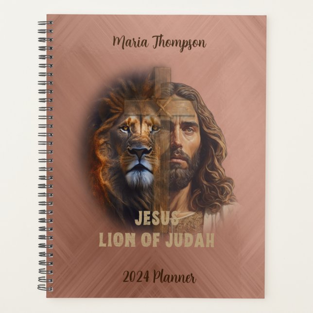 Lion Of Judah Template Custom Text Planner  (Front)