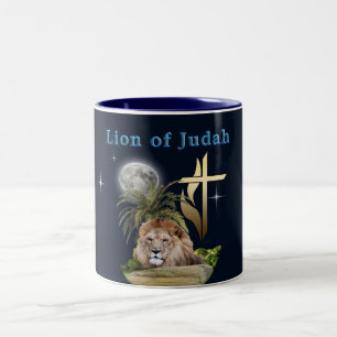 Lion of Judah Two-Tone Coffee Mug