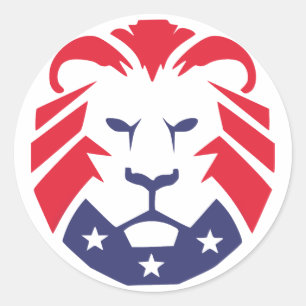 Lion of Patriots Sticker