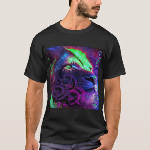 Lion oil Black Lyon design T-Shirt