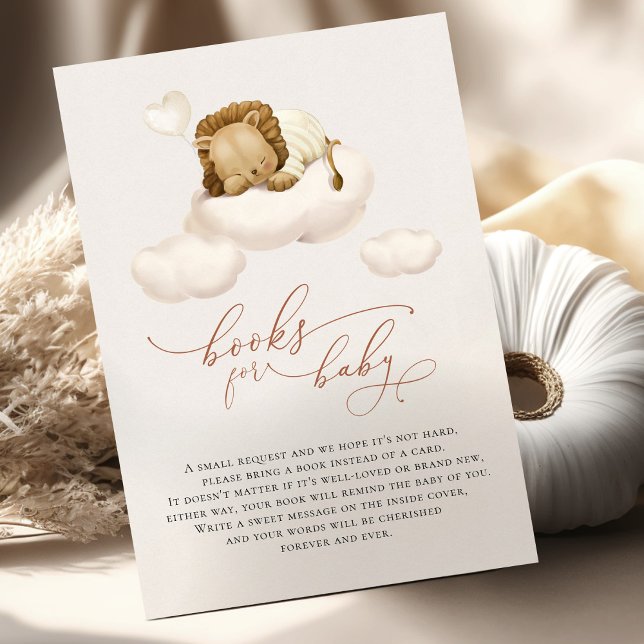 Lion on Cloud Books For Baby Enclosure Card (Creator Uploaded)