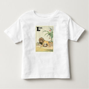 Lion on the Desert Savannah Alphabet Toddler T-Shirt