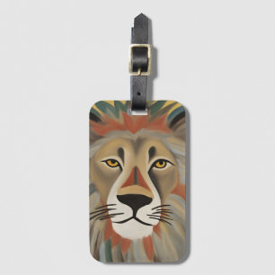 Lion Painting Luggage Tag