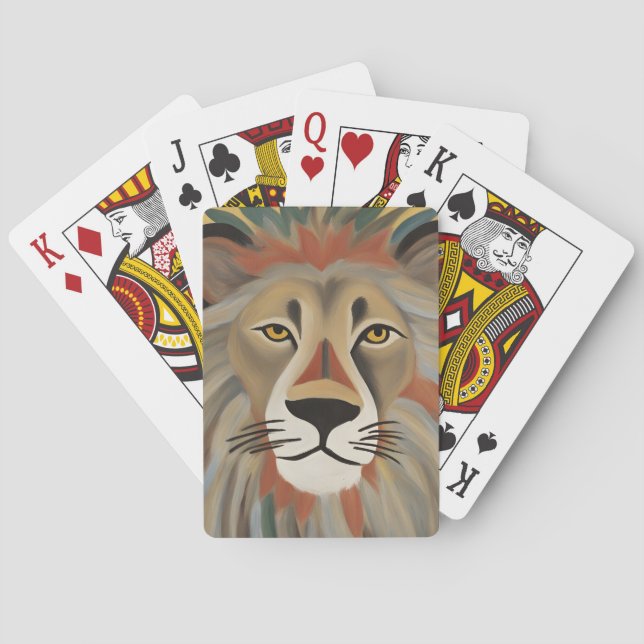 Lion Painting Playing Cards (Back)