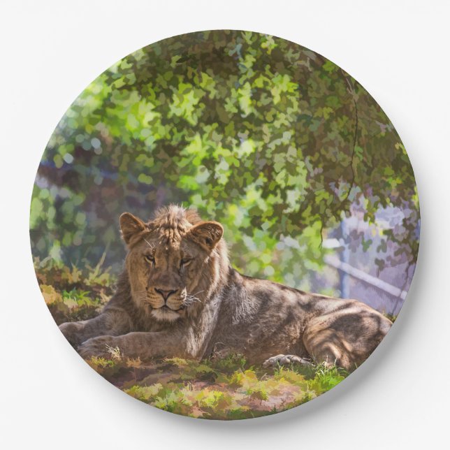 LION PAPER PLATE (Front)
