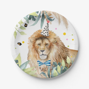 Lion Party Animals Jungle Birthday Safari Paper Plate