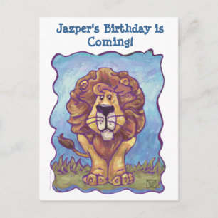 Lion Party Centre Announcement Postcard