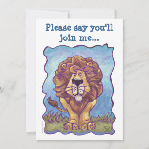 Lion Party Centre Invitation