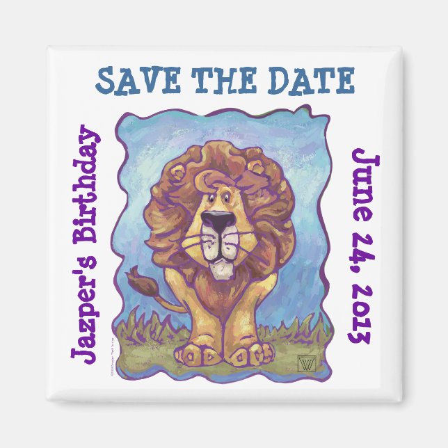 Lion Party Centre Magnet (Front)