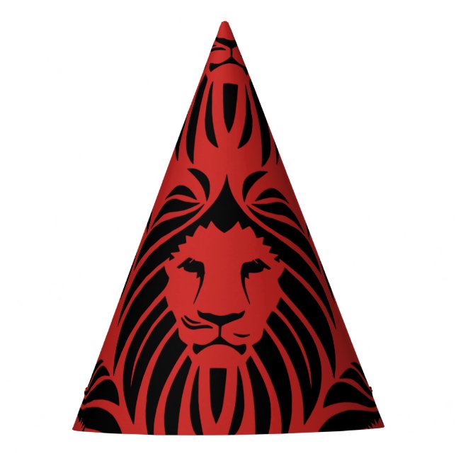 Lion Party Hat-Red Hat (Front)
