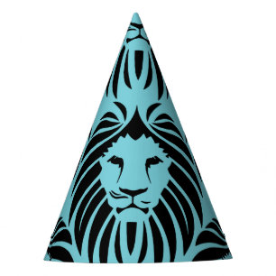 Lion Party Hat-Turquoise Party Hat