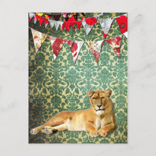 Lion Party Postcard