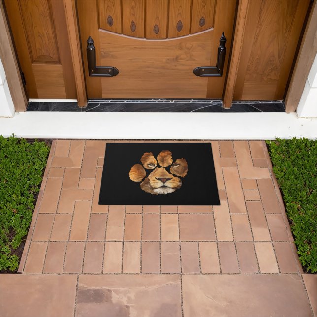 Lion Paw Print Animal Doormat (Outdoor)