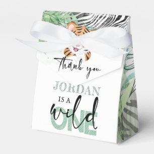 Lion Personalised Wild First Birthday Favour Box