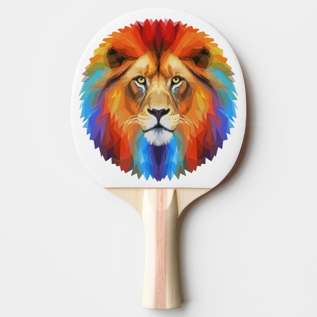 Lion Ping Pong Paddle (Front)