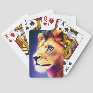Lion Playing Cards
