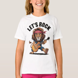 Lion playing guitar T-Shirt