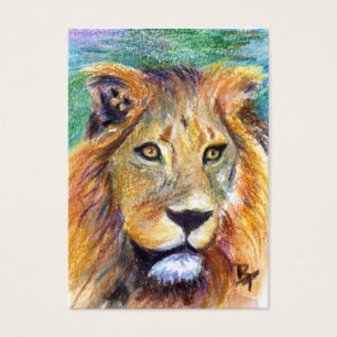 Lion Portrait ACEO Artcard