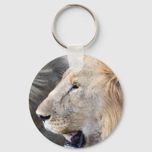 Lion Portrait Key Ring