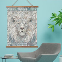 Lion Portrait Mosaic Art