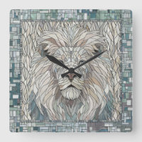 Lion Portrait Mosaic Art 