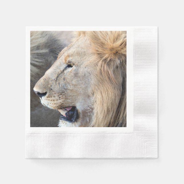 Lion Portrait Napkin (Front)