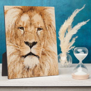 LION PORTRAIT PLAQUE
