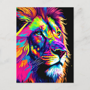 Lion Portrait Postcard