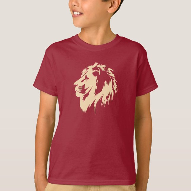 Lion Portrait (sand)  T-Shirt (Front)