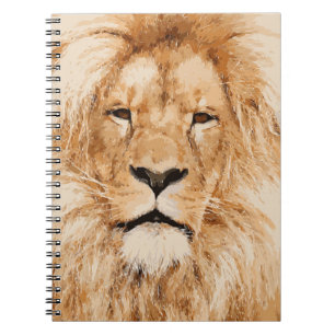 LION PORTRAIT SPIRAL NOTEBOOK