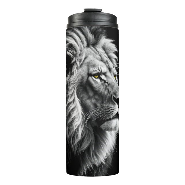 Lion Portrait Thermal Tumbler (Front)
